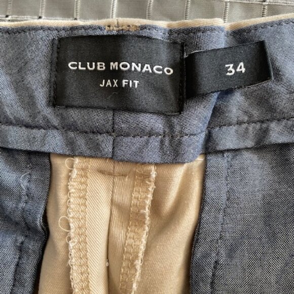 Club Monaco khaki chino shorts size 34 - Picture 2 of 3